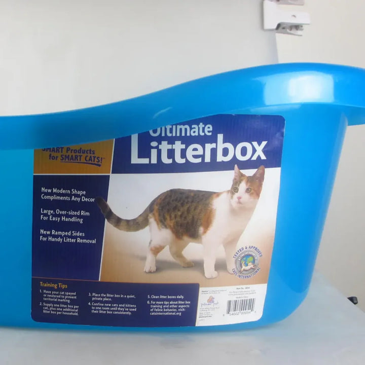 Smartcat the ultimate cat litter box transparent blue – Pet Bites
