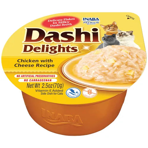INABA DASHI DELIGHTS CUP CHICKEN CHEESE 70G 6PK(OM6)