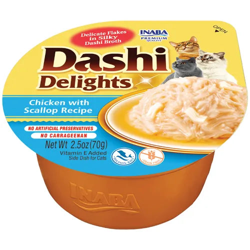 INABA DASHI DELIGHTS CUP CHICKEN SCALLOP 70G 6PK(OM6)