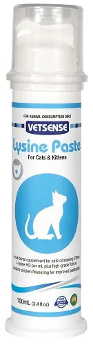 VETSENSE LYSINE PASTE 100ML