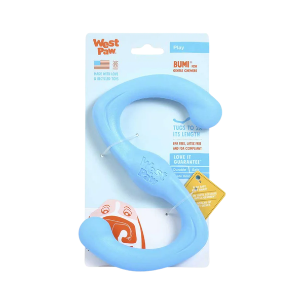 WEST PAW BUMI FETCH TOY - SMALL - AQUA