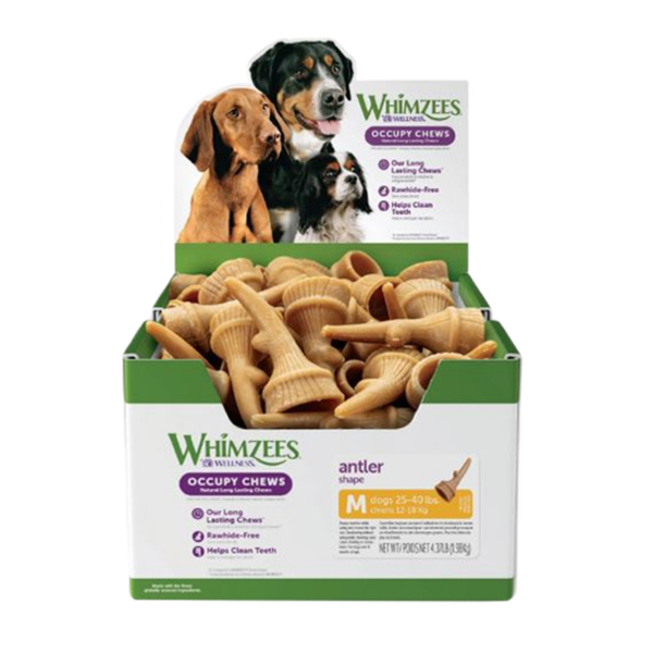WHIMZEES Occupy Antlers M Bulk Box (66/Box)