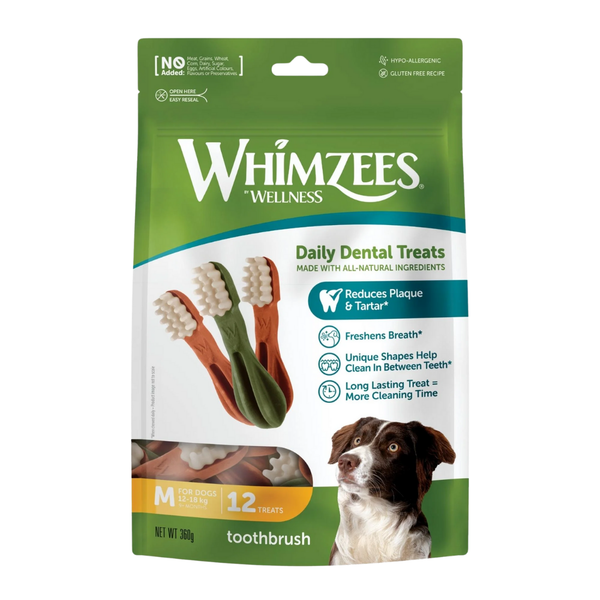 WHIMZEES Toothbrush Star-M Value Bag (12 Pack)