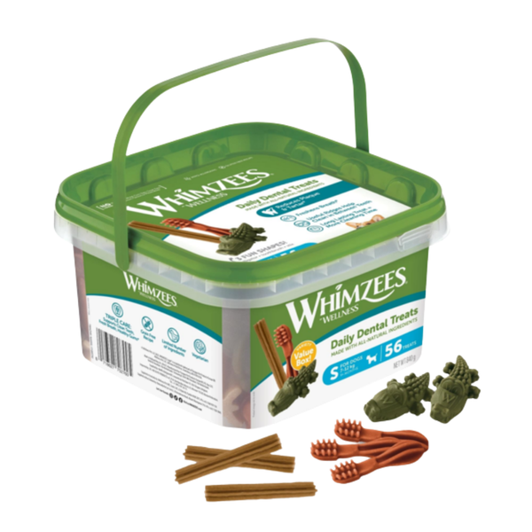 Whimzees Variety Value Box Toothbrush S 56 Pack