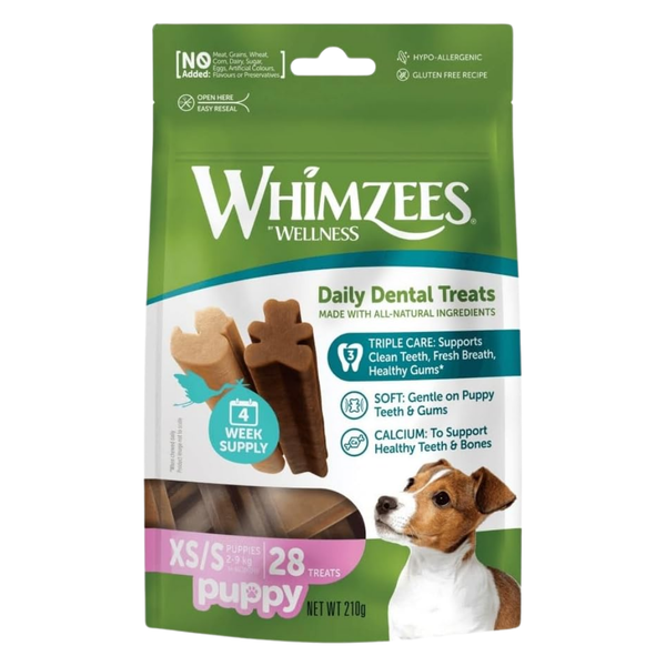 Whimzees Puppy XS/S Breed Value Bag (28 Pack)