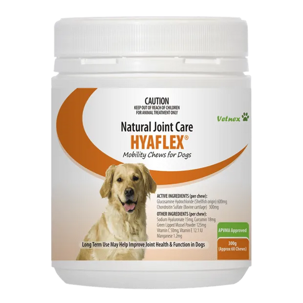 VETNEX HYAFLEX MOBILITY CHEW FOR DOGS 60 CHEWS