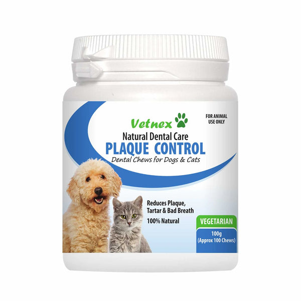 VETNEX PLAQUE CONTROL CHEWS (VEGE) FOR DOGS & CATS 100G