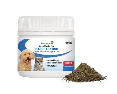 VETNEX PLAQUE CONTROL POWDER SALMON FOR DOG & CAT 100G