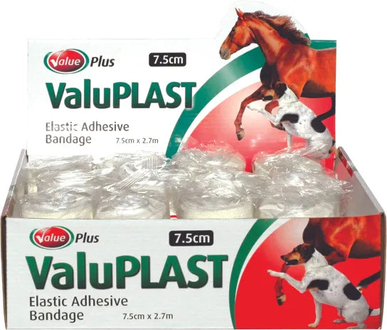 VALUPLAST ELASTIC ADHESIVE BANDAGE 7.5CM