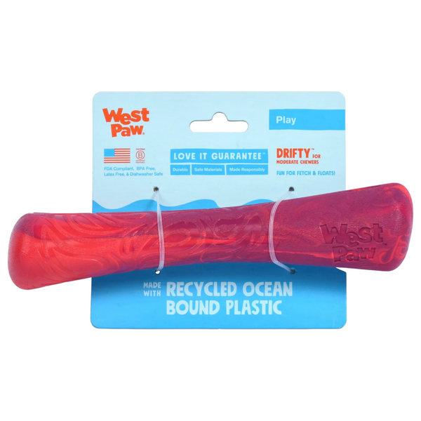 WEST PAW DRIFTY FETCH TOY - LARGE - HIBISCUS