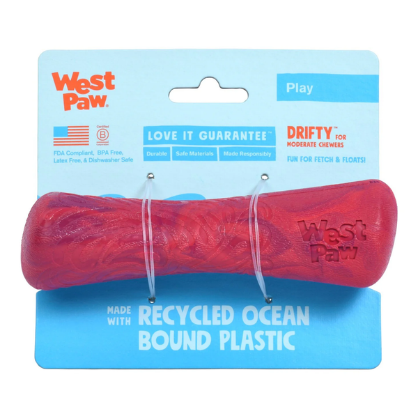 WEST PAW DRIFTY FETCH TOY - SMALL - HIBISCUS