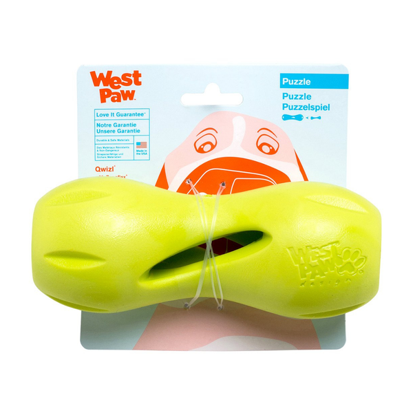 WEST PAW QWIZL TOUGH PUZZLE TOY - SMALL - GRANNY SMITH
