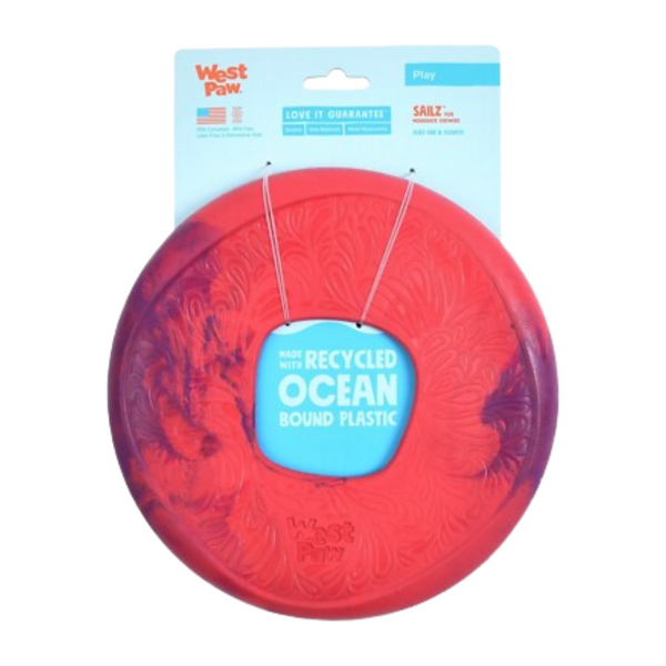 WEST PAW SAILZ FLYING CHEW TOY - HIBISCUS