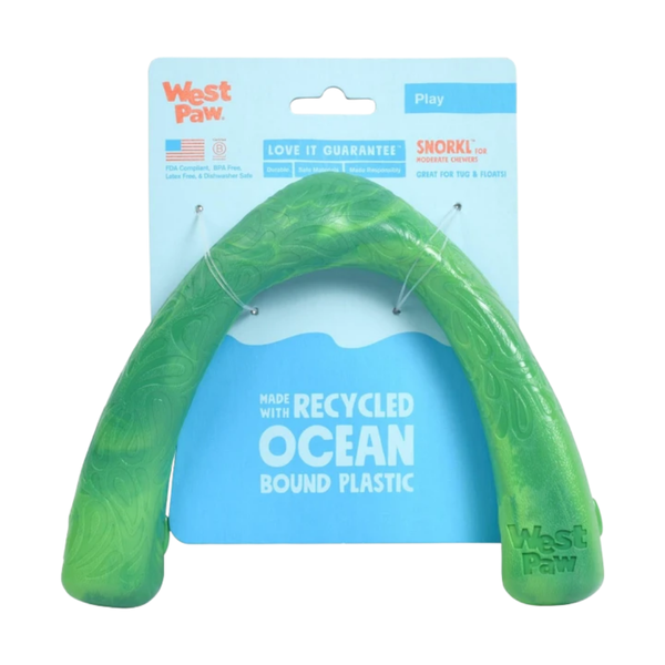 WEST PAW SNORKL TUG TOY - EMERALD