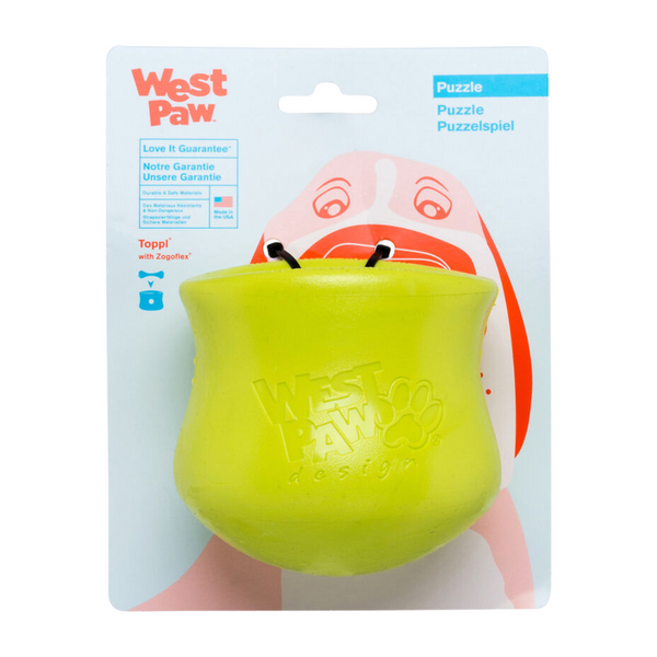 WEST PAW TOPPL PUZZLE TOY - LARGE - GRANNY SMITH