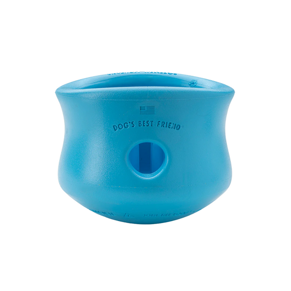 WEST PAW TOPPL PUZZLE TOY - SMALL - AQUA