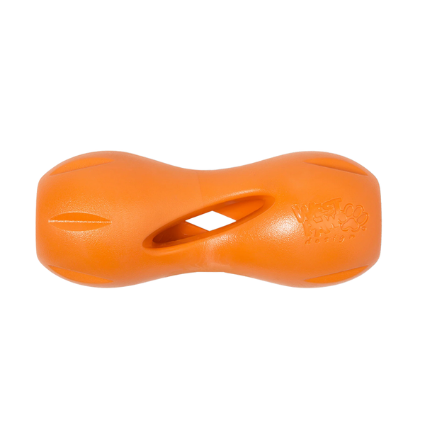 WEST PAW QWIZL TOUGH PUZZLE TOY - LARGE - TANGERINE