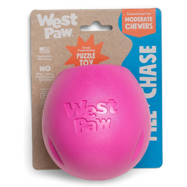 West Paw Rumbl Puzzle Toy - Small - Hot Pink