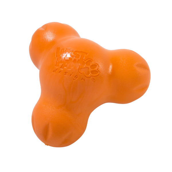 WEST PAW TUX TOUGH PUZZLE TOY - LARGE - TANGERINE