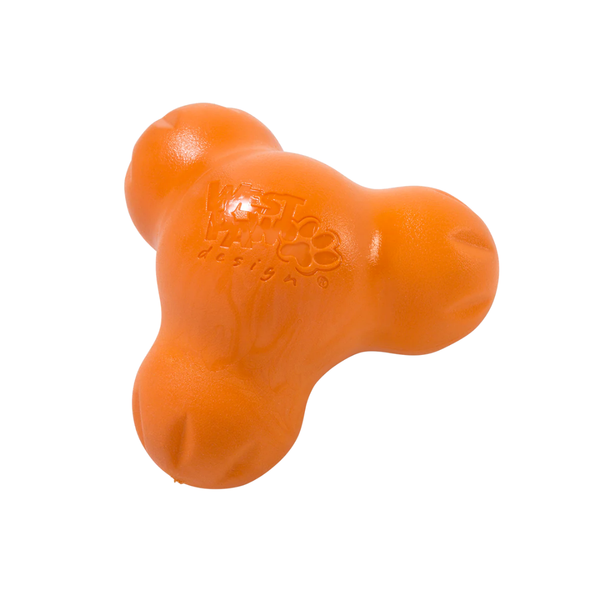 WEST PAW TUX TOUGH PUZZLE TOY - SMALL - TANGERINE