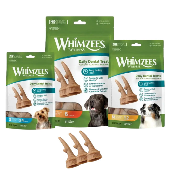 Whimzees Antlers S Value Bag 24-Pack