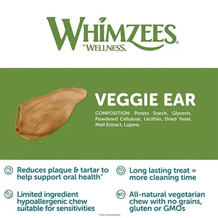 Whimzees Veggie Ear Bulk Box