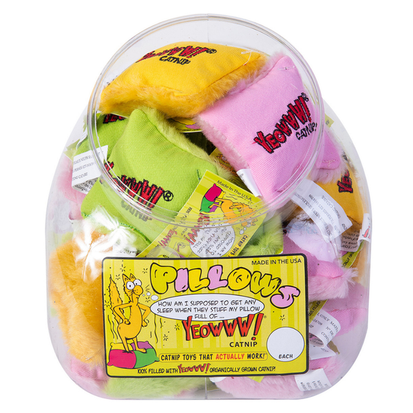 Yeowww - Pillows (Assorted) Pos Display Jug 24pk