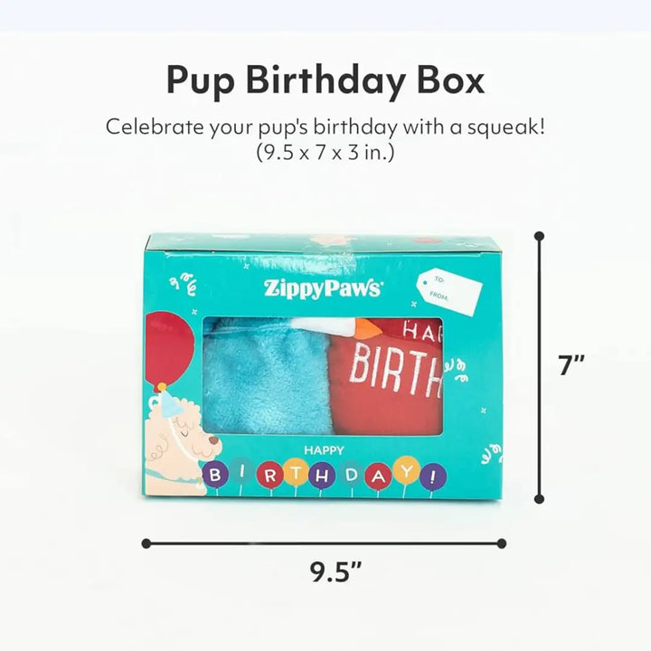 ZIPPYPAWS BIRTHDAY BOX - BLUE sizes