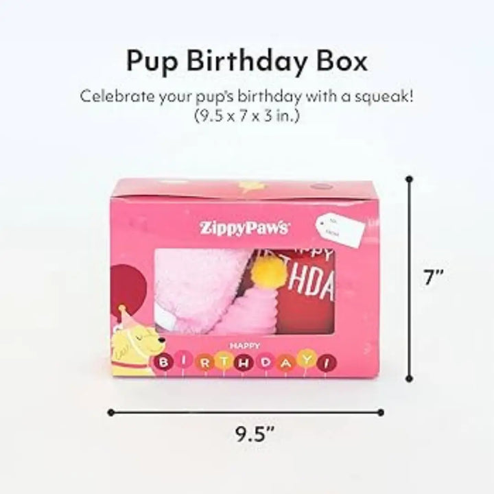 ZIPPYPAWS BIRTHDAY BOX sizes