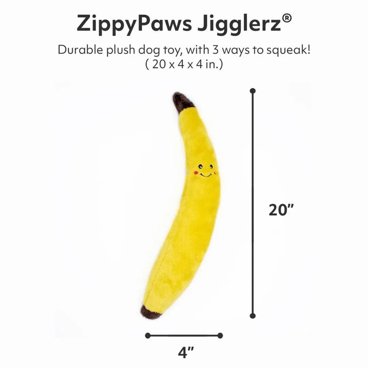 ZIPPYPAWS JIGGLERZ - BANANA zies