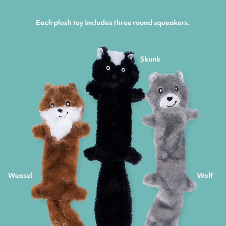 ZIPPYPAWS SKINNY PELTZ 3-PACK 