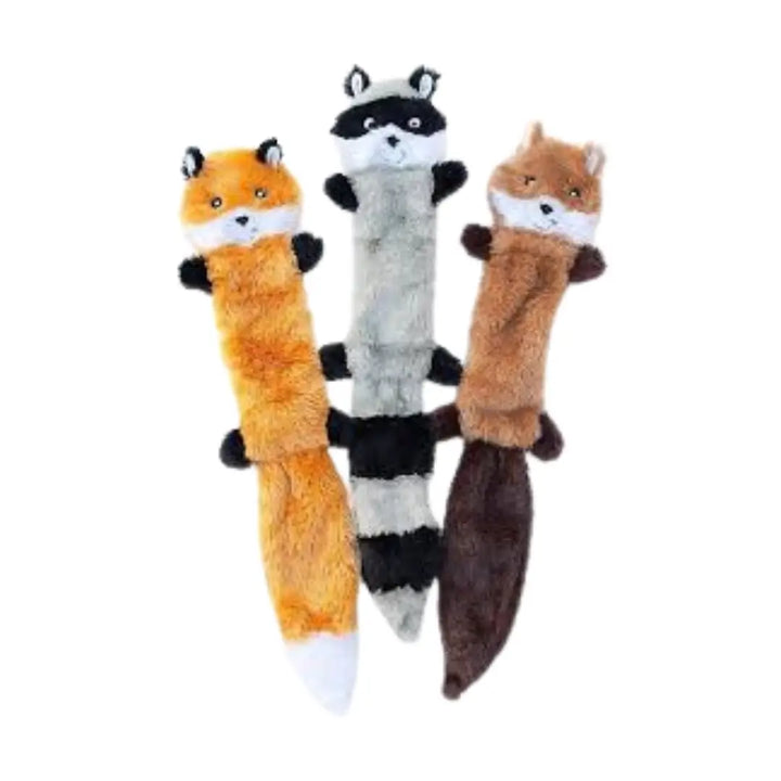 ZIPPYPAWS SKINNY PELTZ 3-PACK LARGE WEASEL
