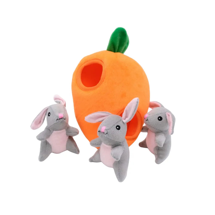 Zippy Baws Rabbit ZIPPYPAWS ZIPPY BURROW - BUNNY N CARROT – Pet Bites