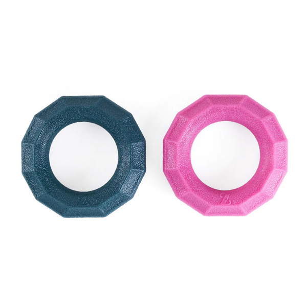 ZIPPYPAWS ZIPPYTUFF+ RING SMALL 2PK - EMERALD & MAGENTA