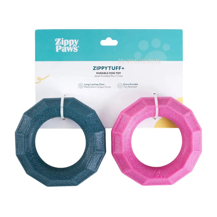 ZIPPYPAWS ZIPPYTUFF+ RING SMALL 2PK - EMERALD
