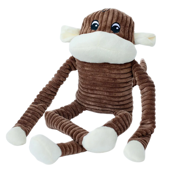 ZIPPYPAWS SPENCER THE CRINKLE MONKEY - XL BROWN