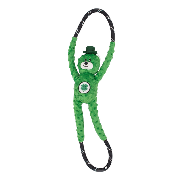 ZIPPYPAWS ST PATRICKS ROPETUGZ - LUCKY BEAR