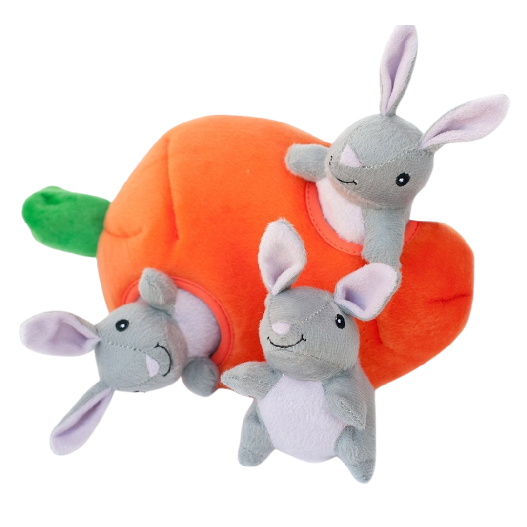 Zippy Baws Rabbit ZIPPYPAWS ZIPPY BURROW - BUNNY N CARROT – Pet Bites