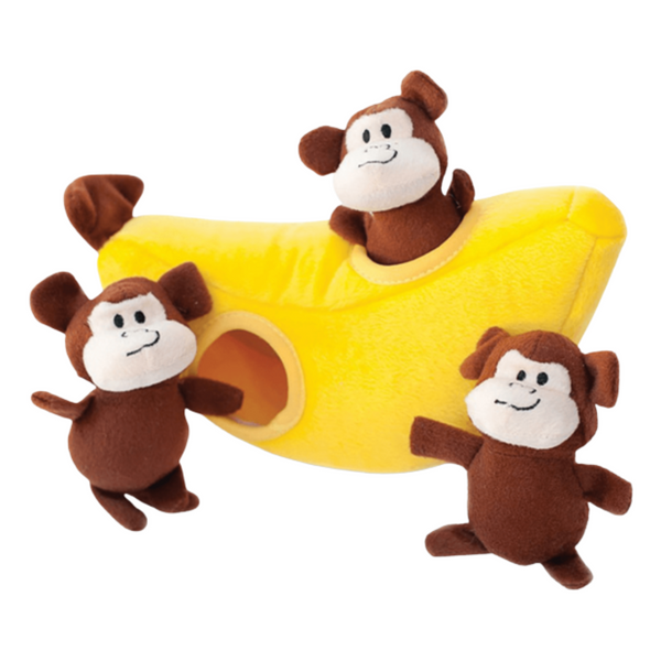 ZIPPYPAWS ZIPPY BURROW - MONKEY N BANANA