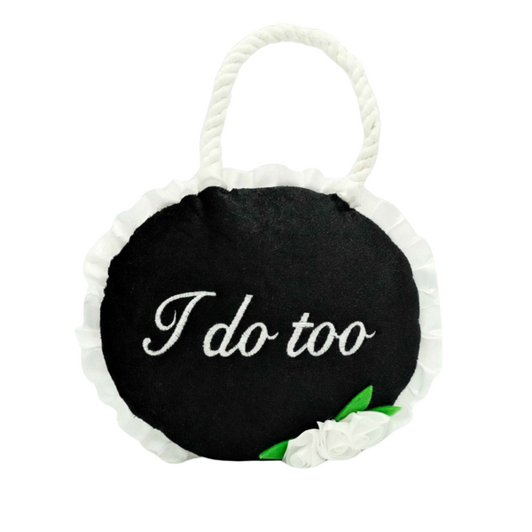 ZIPPYPAWS SQUEAKIE PATTIEZ - I DO TOO WEDDING SIGN