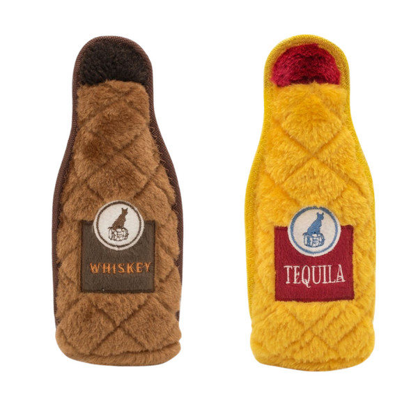ZIPPYPAWS Z-STITCH HAPPY HOUR CRUSHERZ 2PK - WHISKEY & TEQUILA