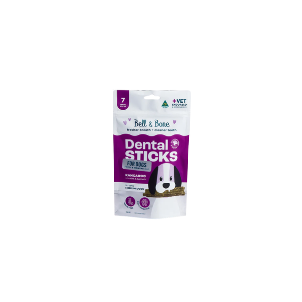 Bell & Bone Dog Dental Sticks Roo Mint Turmric Try 44pk om44