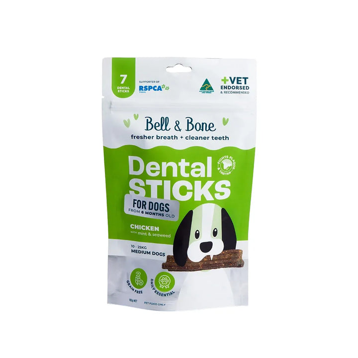 bell bone dog dental sticks chick mint seawd