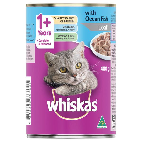 WHISKAS WET OCEAN FISH PLATTER 400G 24PK(OM24)