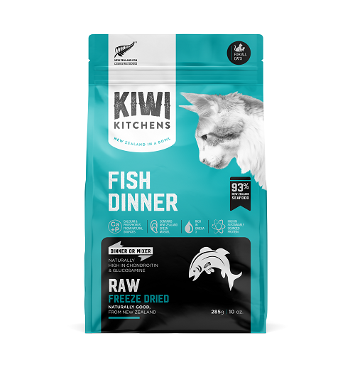 KIWI KITCHENS FREEZE DRIED FISH CAT DINNER 285G
