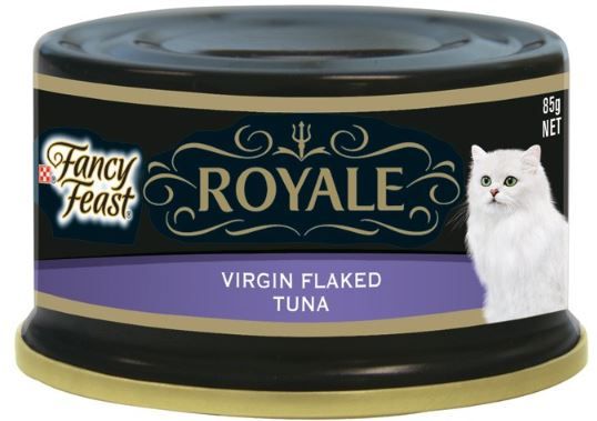 FANCY FEAST ROYALE VIRGIN FLKD TUNA 85G 24PK (OM24)