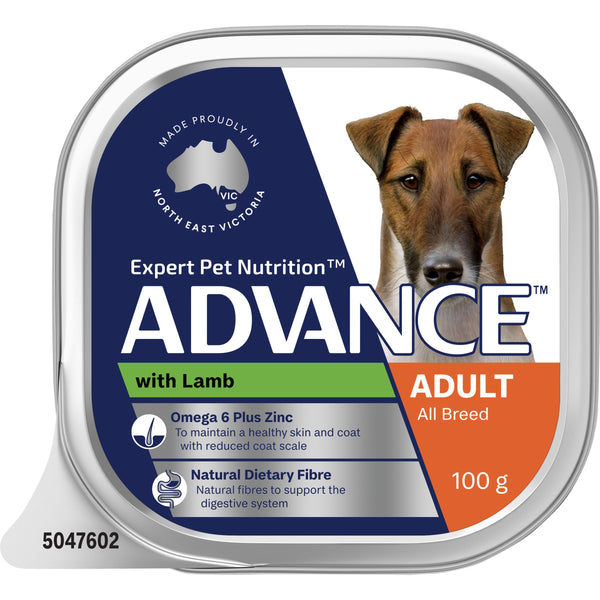 ADVANCE DOG ADULT LAMB 100G 12PK (OM12)