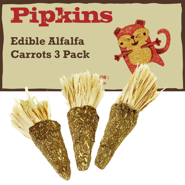 PIPKINS EDIBLE ALFALFA CARROTS 3 PACK