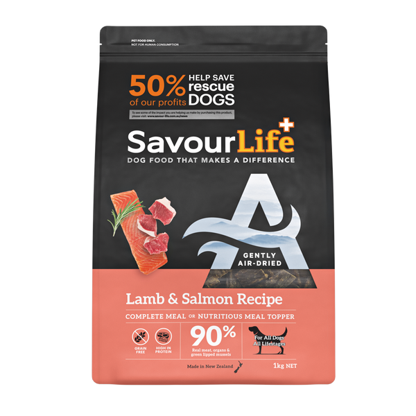 SAVOURLIFE AIR-DRIED ADULT LAMB & SALMON RECIPE 1KG