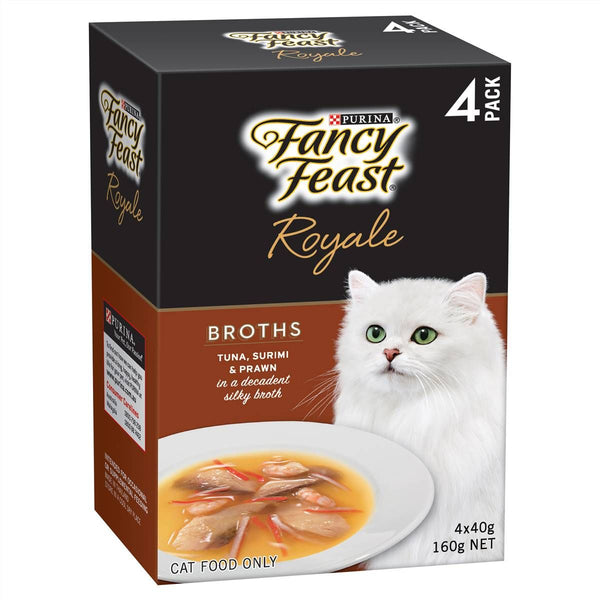 FANCY FEAST RYL TNA SURIM PRWN BROTH 4X40G 4PK (OM4)